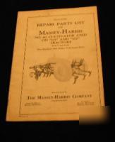 Massey harris no 60 cultivator 101 102 tractors