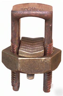 Split bolt connector for copper conductors, 3/0