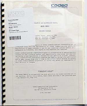 Coded communications MBD5I decoder display manual