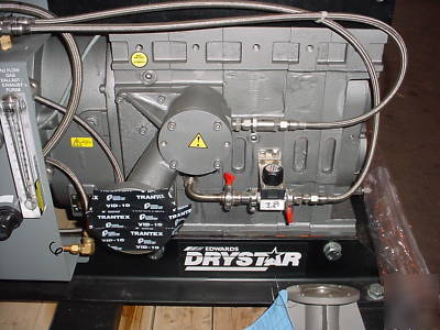 Edwards 20 hp vacuum pump with 4 hp booster rebuilt 