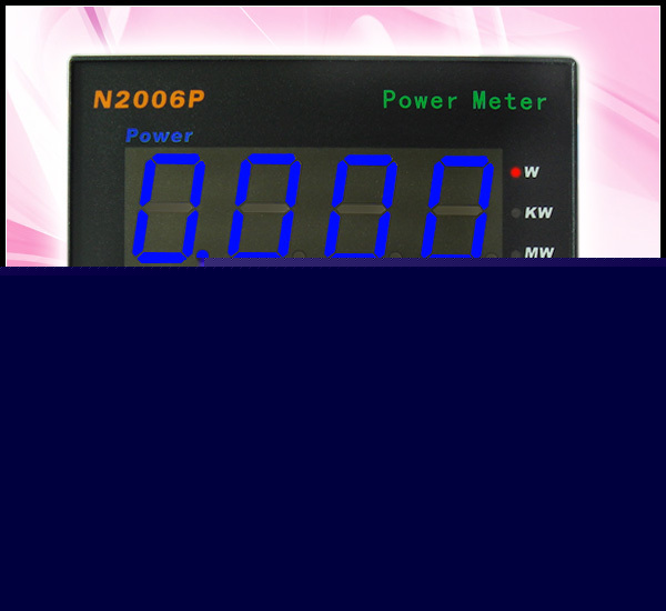 Universal digital multi power watt volt amp alarm meter